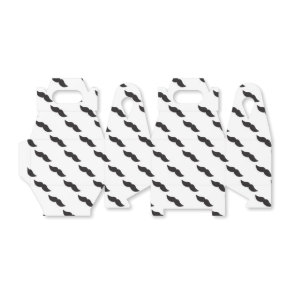 Mustache Black & White Modern Party Favor Boxes