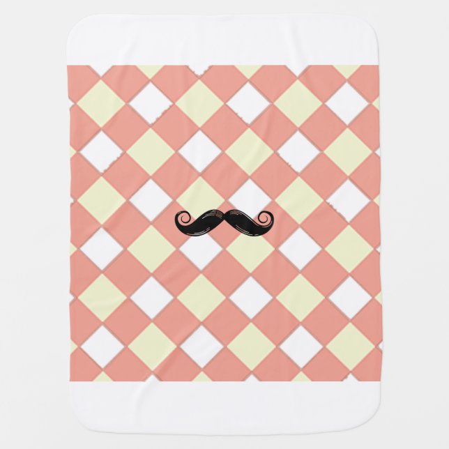Mustache Blanket (Front)