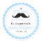 Mustache Blue Baby Shower