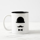 Mustache & Bowler Hat Pictogram Mug