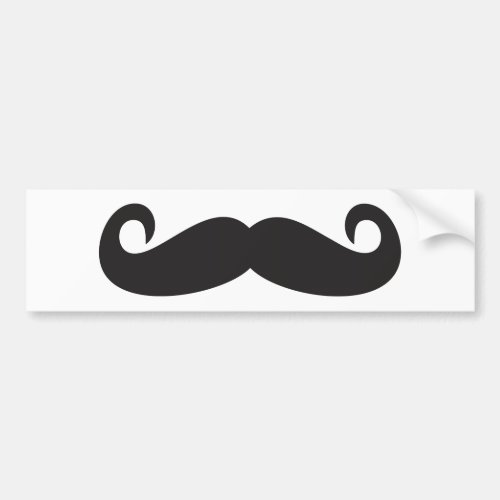 Mustache Bumper Sticker