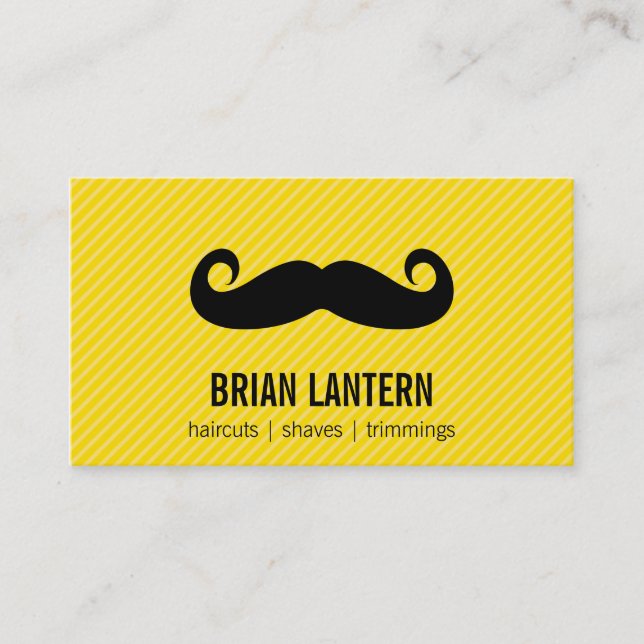 Mustache Business Card (Front)