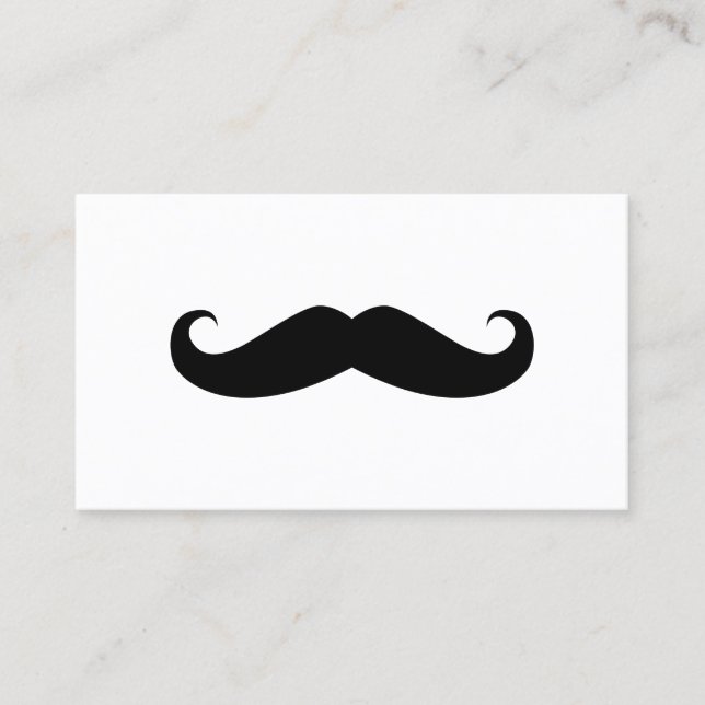 mustache business card (Front)
