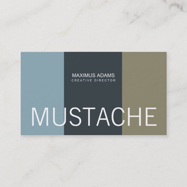Mustache Business Cards (Front)