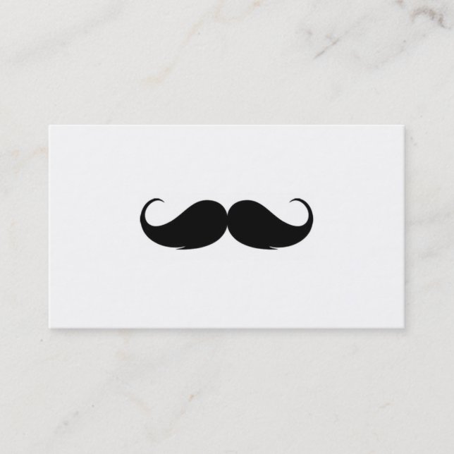 Mustache business cards (Front)