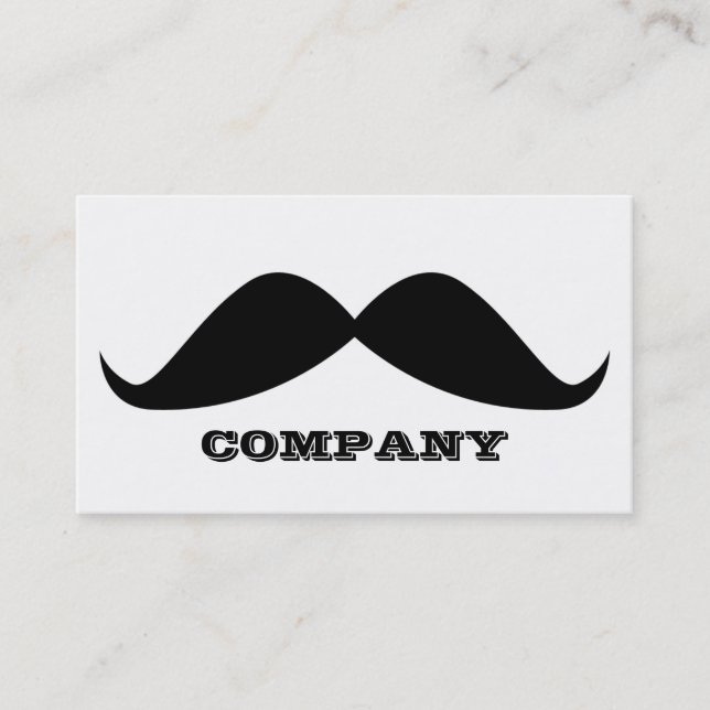 Mustache Business Cards (Front)