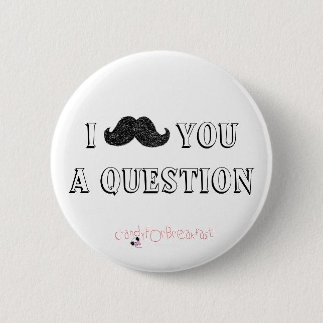 mustache button (Front)