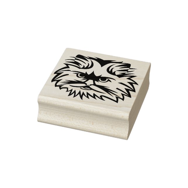 mustache cat art stamp (Stamp)