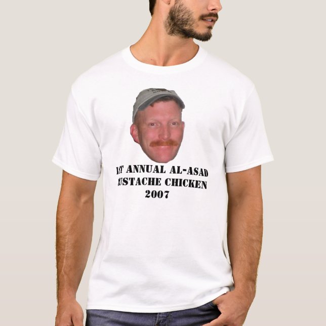 Mustache Chicken T-Shirt (Front)