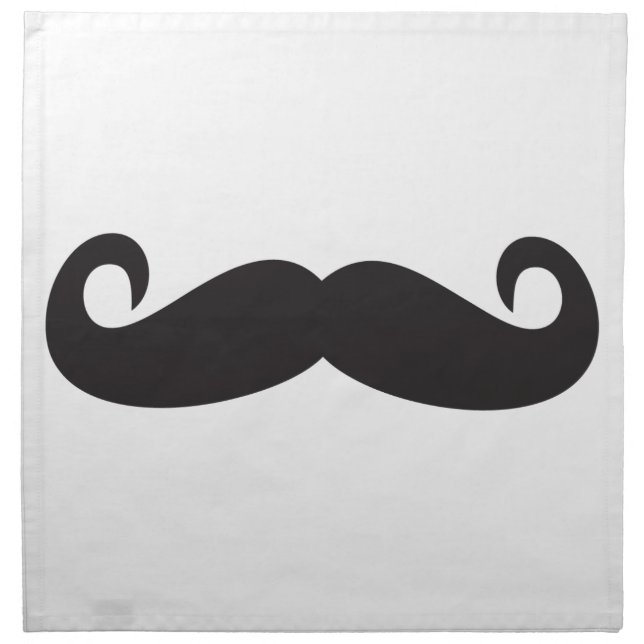 Mustache Cloth Napkin (Front)