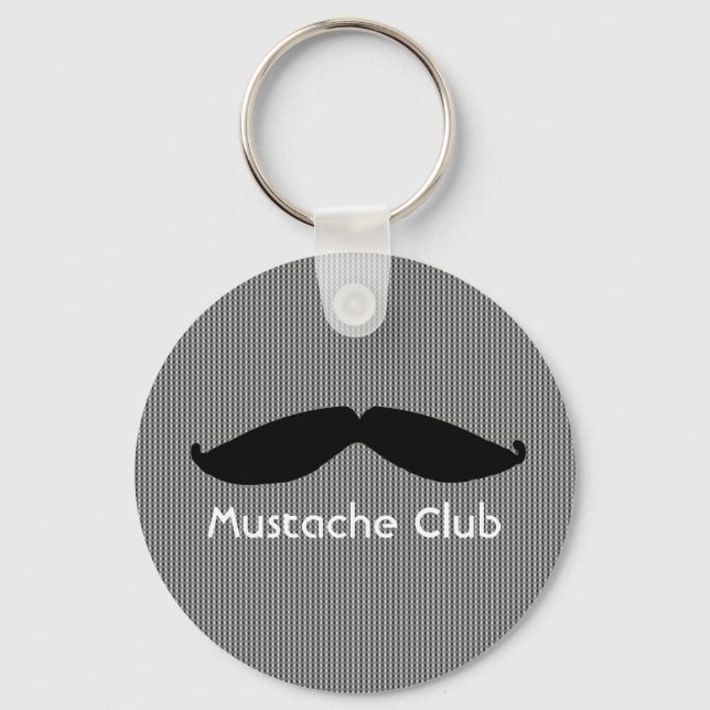 Mustache Club Keychain (Front)