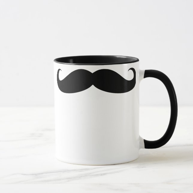 Mustache Coffee Beverage Mug (Right)
