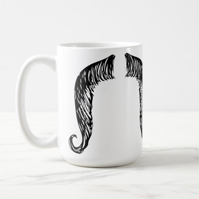 Mustache Coffee Mug (Left)