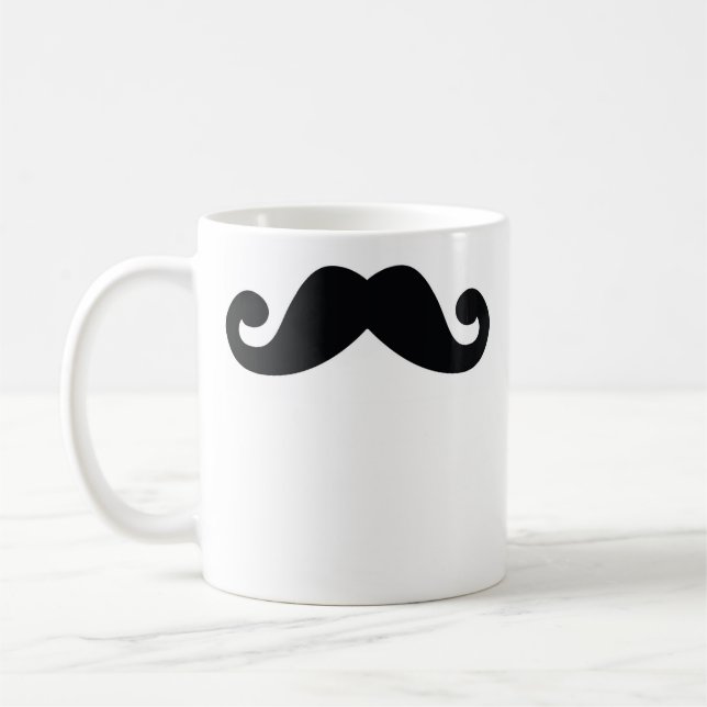 Mustache Coffee Mug (Left)
