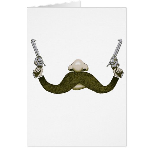 Mustache Cowboy Cards (Front)