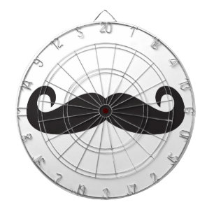 Mustache Dart Board