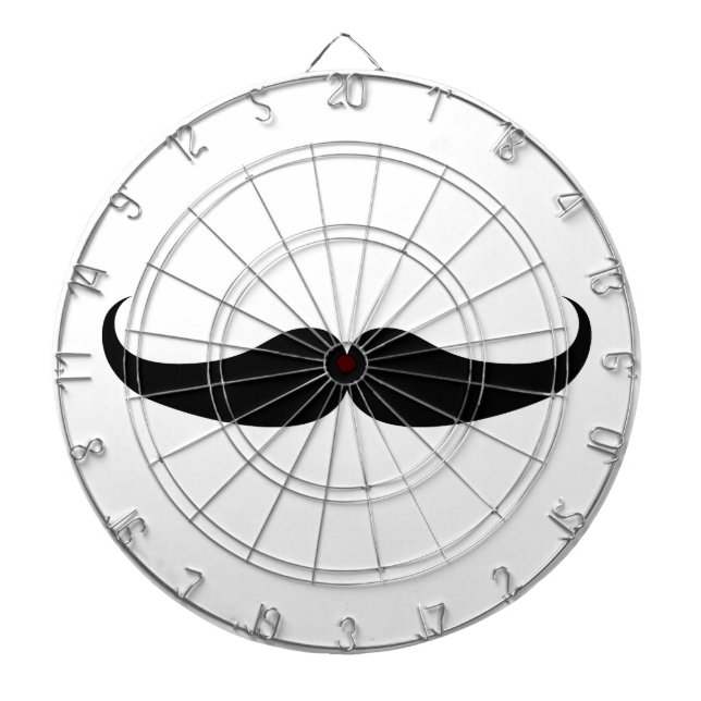 Mustache Dartboard (Front)
