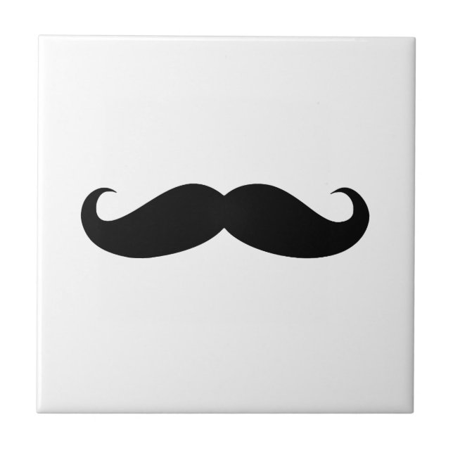 Mustache Disguise Funny Tile (Front)
