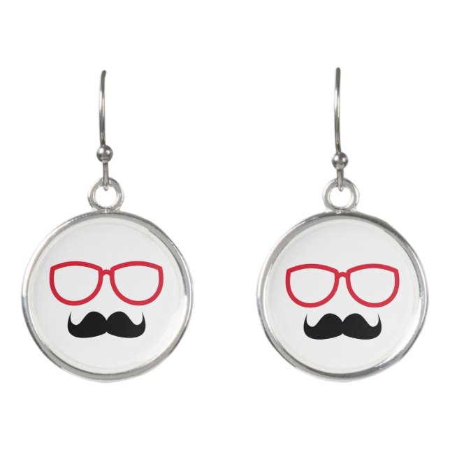 Mustache Earrings (Front)