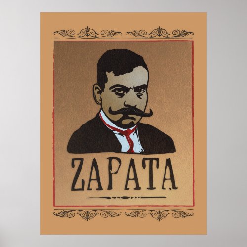 Mustache _ Emiliano Zapata Poster