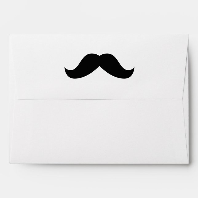 Mustache Envelope (Back (Top Flap))