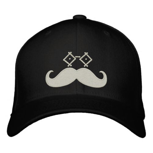 Mustache Eyeware Embroidered Baseball Cap