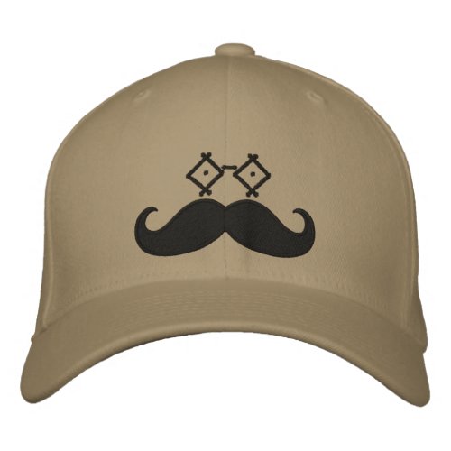 Mustache Eyeware Embroidered Baseball Cap