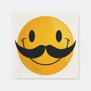 MUSTACHE FACE PAPER NAPKINS