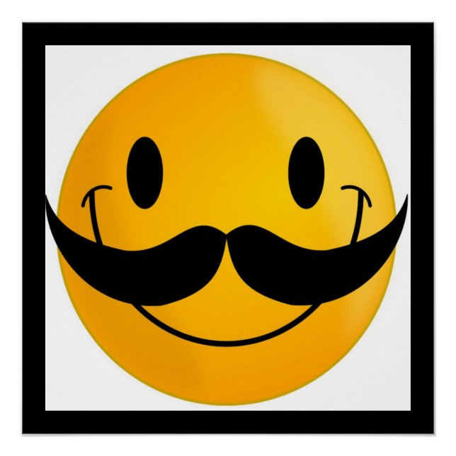MUSTACHE FACE POSTER (Front)