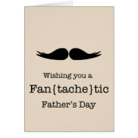 Mustache Father's Day Card