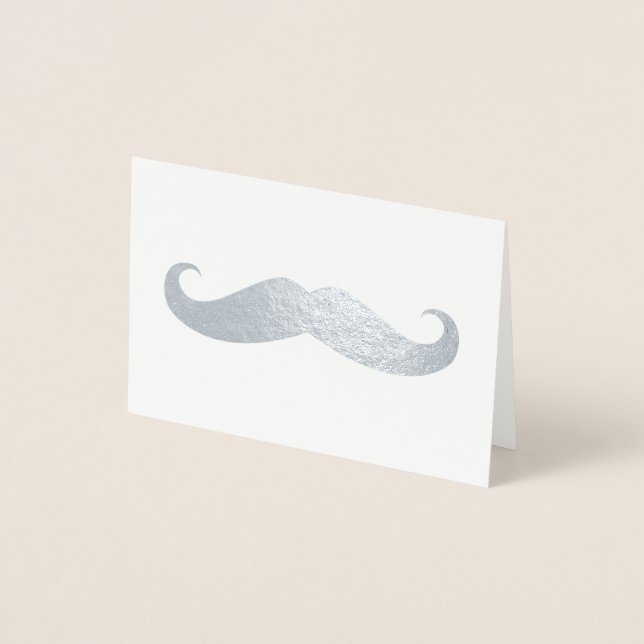 Mustache Foil Card (Front)