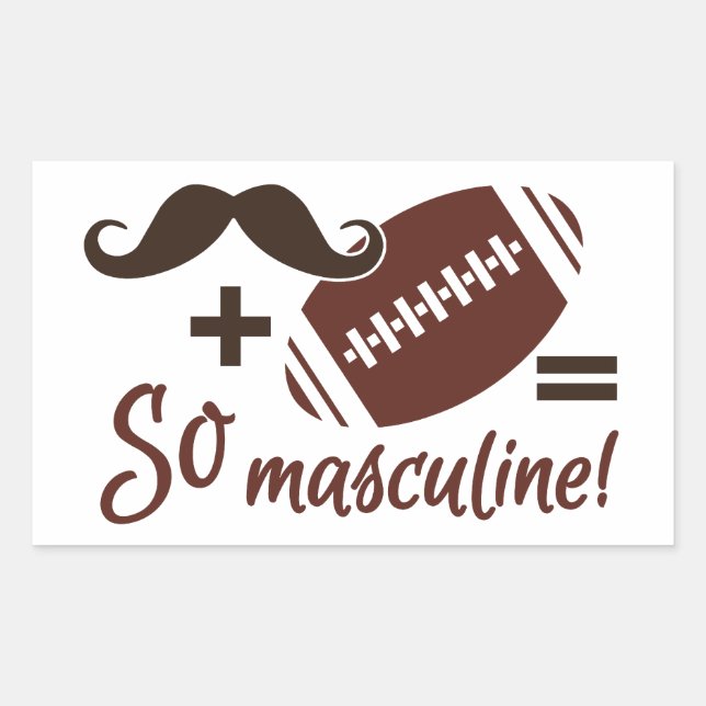 Mustache & Football stickers (Front)