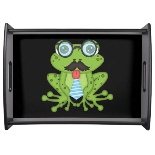 Mustache Frog Serving Tray