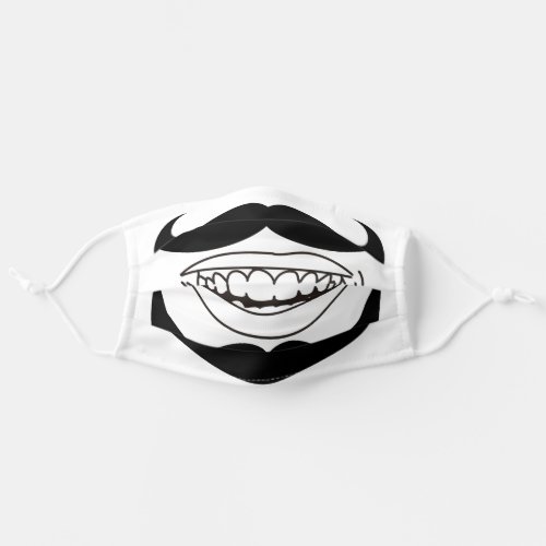 Mustache Funny Clever Joke Cute Silly Humorous Adult Cloth Face Mask