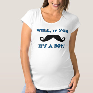 Mustache Funny Maternity Shirt
