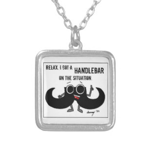 Mustache "HANDLEBAR ON THE SITUATION" Necklace