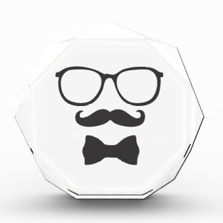 Mustache Hipster Bowtie Glasses Award
