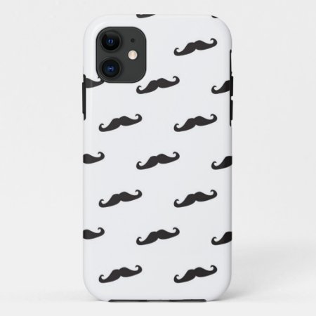 Mustache Hipster Pattern 2 Iphone 11 Case