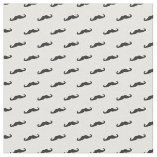 Mustache hipster pattern 2 fabric