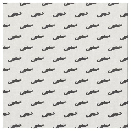 Mustache hipster pattern 2 fabric