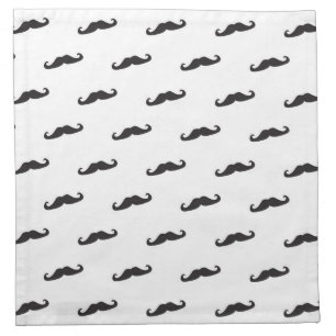 Mustache hipster pattern 2 napkin