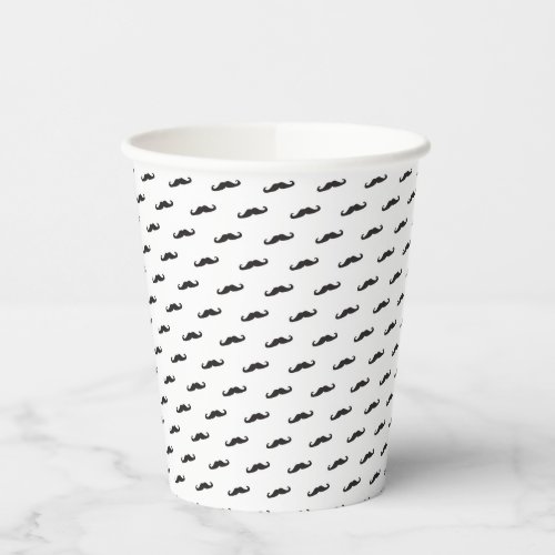 Mustache hipster pattern 2 paper cups