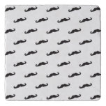 Mustache hipster pattern 2 trivet