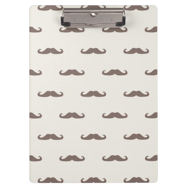 Mustache hipster pattern 3 clipboard (Front)
