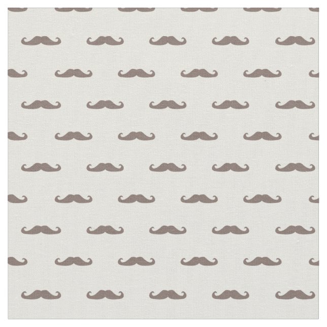 Mustache hipster pattern 3 fabric (Close Up)
