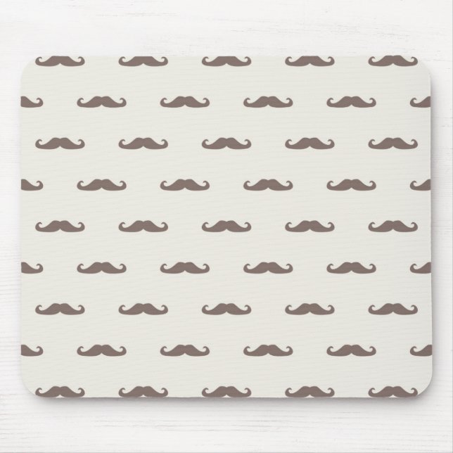 Mustache hipster pattern 3 mouse pad (Front)