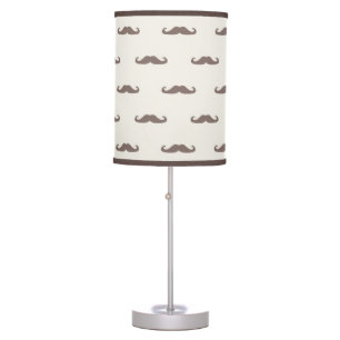 Mustache hipster pattern 3 table lamp