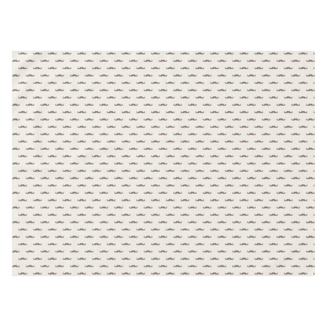 Mustache hipster pattern 3 tablecloth (Front (Horizontal))