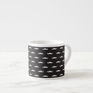 Mustache hipster pattern espresso cup