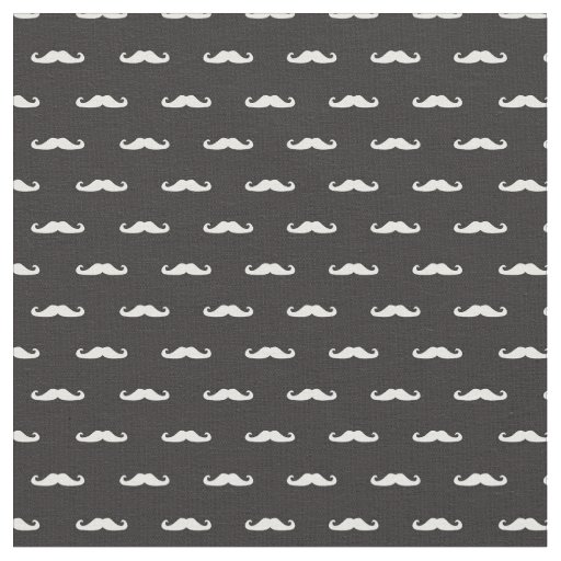 Mustache hipster pattern fabric